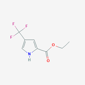 molecular formula C8H8F3NO2 B3170647 Ethyl 4-(trifluoromethyl)-1H-pyrrole-2-carboxylate CAS No. 944905-45-7