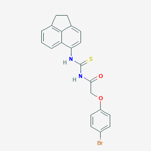 2-(4-bromophenoxy)-N-(1,2-dihydroacenaphthylen-5-ylcarbamothioyl)acetamide