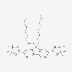 molecular formula C41H64B2O4 B031707 2,2'-(9,9-Dioctyl-9H-fluorene-2,7-diyl)bis(4,4,5,5-tetramethyl-1,3,2-dioxaborolane) CAS No. 196207-58-6