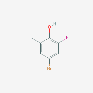 molecular formula C7H6BrFO B3170709 4-Bromo-2-fluoro-6-methylphenol CAS No. 945557-29-9