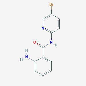 molecular formula C12H10BrN3O B3170717 2-amino-N-(5-bromopyridin-2-yl)benzamide CAS No. 94565-53-4