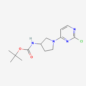 molecular formula C13H19ClN4O2 B3170731 Tert-butyl [1-(2-chloropyrimidin-4-yl)pyrrolidin-3-yl]carbamate CAS No. 945895-40-9