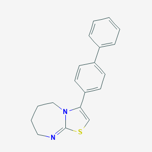 molecular formula C19H18N2S B317075 3-[1,1'-Biphenyl]-4-yl-5,6,7,8-tetrahydro[1,3]thiazolo[3,2-a][1,3]diazepine 
