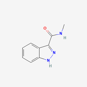 molecular formula C9H9N3O B3170756 N-methyl-1H-indazole-3-carboxamide CAS No. 946343-59-5