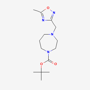 Tert-butyl 4-[(5-methyl-1,2,4-oxadiazol-3-yl)methyl]-1,4-diazepane-1-carboxylate