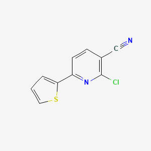 2-Chloro-6-thiophen-2-yl-nicotinonitrile