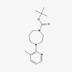 molecular formula C16H25N3O2 B3170868 Tert-butyl 4-(3-methylpyridin-2-yl)-1,4-diazepane-1-carboxylate CAS No. 946386-09-0