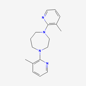 molecular formula C17H22N4 B3170874 1,4-双(3-甲基吡啶-2-基)-1,4-二氮杂环戊烷 CAS No. 946386-12-5