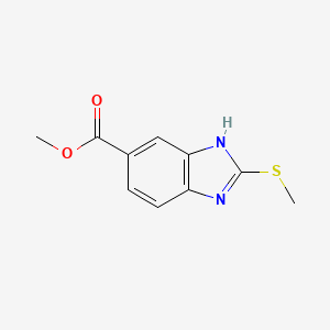 Methyl 2-(methylthio)-1H-benzo[d]imidazole-5-carboxylate