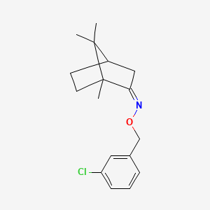 (2Z)-N-[(3-chlorophenyl)methoxy]-1,7,7-trimethylbicyclo[2.2.1]heptan-2-imine