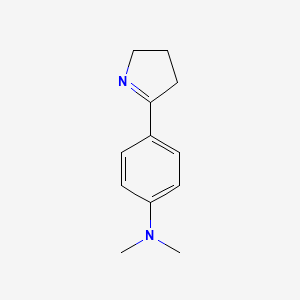 molecular formula C12H16N2 B3170906 4-(3,4-dihydro-2H-pyrrol-5-yl)-N,N-dimethylaniline CAS No. 946386-39-6
