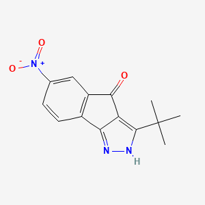 3-(tert-butyl)-6-nitroindeno[1,2-c]pyrazol-4(2H)-one