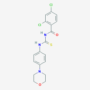molecular formula C18H17Cl2N3O2S B317093 N-(2,4-dichlorobenzoyl)-N'-[4-(4-morpholinyl)phenyl]thiourea 