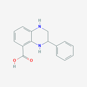 molecular formula C15H14N2O2 B3170945 3-Phenyl-1,2,3,4-tetrahydroquinoxaline-5-carboxylic acid CAS No. 946386-66-9