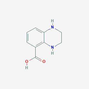molecular formula C9H10N2O2 B3170953 1,2,3,4-Tetrahydroquinoxaline-5-carboxylic acid CAS No. 946386-72-7