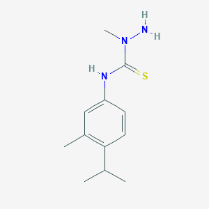 molecular formula C12H19N3S B3170956 N-(4-异丙基-3-甲基苯基)-1-甲基-1-肼基硫代酰胺 CAS No. 946386-73-8