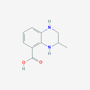 molecular formula C10H12N2O2 B3170960 3-Methyl-1,2,3,4-tetrahydroquinoxaline-5-carboxylic acid CAS No. 946386-75-0