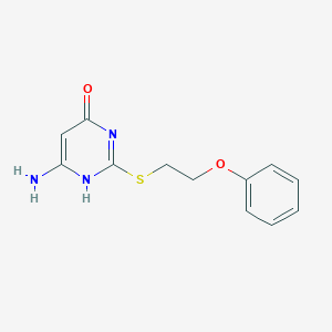 molecular formula C12H13N3O2S B317098 6-amino-2-(2-phenoxyethylsulfanyl)-1H-pyrimidin-4-one 