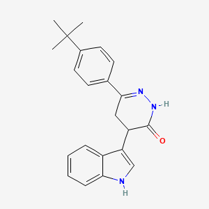 6-(4-tert-butylphenyl)-4-(1H-indol-3-yl)-2,3,4,5-tetrahydropyridazin-3-one