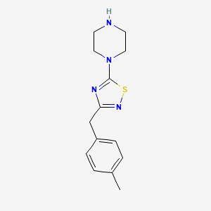 3-(4-Methylbenzyl)-5-(piperazin-1-yl)-1,2,4-thiadiazole