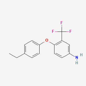 4-(4-Ethylphenoxy)-3-(trifluoromethyl)aniline
