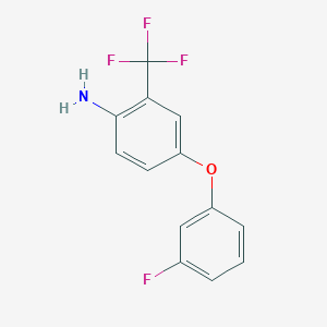 4-(3-Fluorophenoxy)-2-(trifluoromethyl)aniline