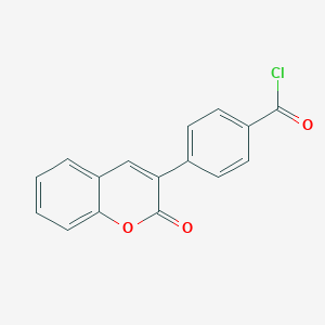 molecular formula C16H9ClO3 B317108 4-(2-oxo-2H-chromen-3-yl)benzoyl chloride 