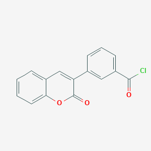 molecular formula C16H9ClO3 B317109 3-(2-oxo-2H-chromen-3-yl)benzoyl chloride 