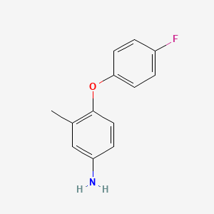 molecular formula C13H12FNO B3171154 4-(4-氟苯氧基)-3-甲基苯胺 CAS No. 946663-67-8