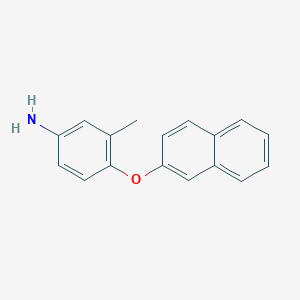 molecular formula C17H15NO B3171173 3-Methyl-4-(2-naphthyloxy)aniline CAS No. 946663-79-2