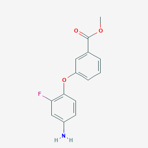 molecular formula C14H12FNO3 B3171196 Methyl 3-(4-amino-2-fluorophenoxy)benzoate CAS No. 946664-03-5