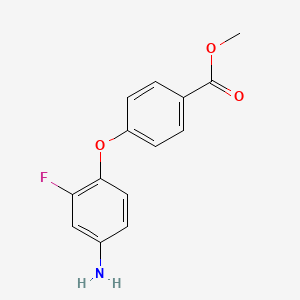 molecular formula C14H12FNO3 B3171198 Methyl 4-(4-amino-2-fluorophenoxy)benzoate CAS No. 946664-10-4