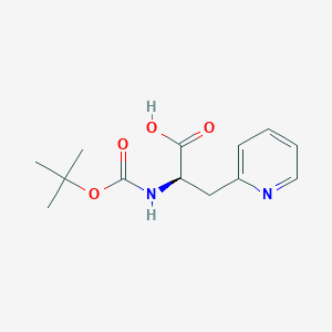 molecular formula C13H18N2O4 B031712 Boc-D-2-吡啶丙氨酸 CAS No. 98266-32-1