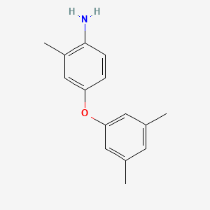 molecular formula C15H17NO B3171238 4-(3,5-Dimethylphenoxy)-2-methylaniline CAS No. 946664-58-0