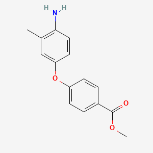 molecular formula C15H15NO3 B3171241 Methyl 4-(4-amino-3-methylphenoxy)benzoate CAS No. 946664-66-0