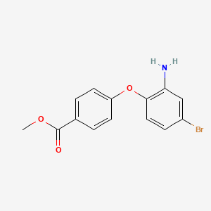 molecular formula C14H12BrNO3 B3171291 Methyl 4-(2-amino-4-bromophenoxy)benzoate CAS No. 946665-16-3