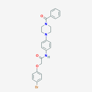 molecular formula C25H24BrN3O3 B317136 N-[4-(4-benzoylpiperazin-1-yl)phenyl]-2-(4-bromophenoxy)acetamide 