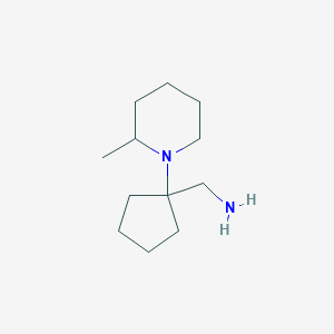 molecular formula C12H24N2 B3171364 C-[1-(2-Methyl-piperidin-1-yl)-cyclopentyl]-methylamine CAS No. 946681-91-0