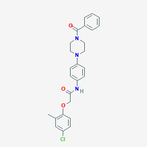 N-[4-(4-benzoylpiperazin-1-yl)phenyl]-2-(4-chloro-2-methylphenoxy)acetamide