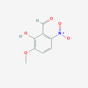 molecular formula C8H7NO5 B031714 2-羟基-3-甲氧基-6-硝基苯甲醛 CAS No. 2426-86-0