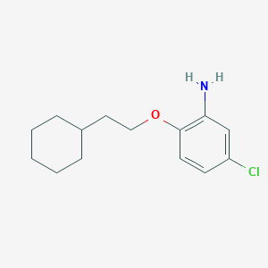 molecular formula C14H20ClNO B3171436 5-Chloro-2-(2-cyclohexylethoxy)aniline CAS No. 946682-46-8