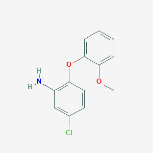 molecular formula C13H12ClNO2 B3171451 5-氯-2-(2-甲氧基苯氧基)苯胺 CAS No. 946682-52-6