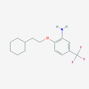 molecular formula C15H20F3NO B3171470 2-(2-Cyclohexylethoxy)-5-(trifluoromethyl)aniline CAS No. 946682-62-8