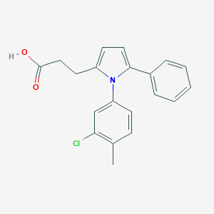 molecular formula C20H18ClNO2 B317150 3-[1-(3-chloro-4-methylphenyl)-5-phenyl-1H-pyrrol-2-yl]propanoic acid 