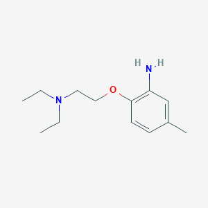 molecular formula C13H22N2O B3171524 N-[2-(2-Amino-4-methylphenoxy)ethyl]-N,N-diethylamine CAS No. 946682-82-2