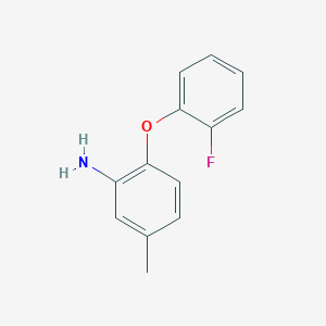 molecular formula C13H12FNO B3171527 2-(2-Fluorophenoxy)-5-methylaniline CAS No. 946682-88-8