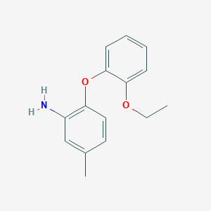 molecular formula C15H17NO2 B3171528 2-(2-Ethoxyphenoxy)-5-methylaniline CAS No. 946682-90-2