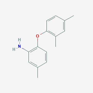 molecular formula C15H17NO B3171530 2-(2,4-Dimethylphenoxy)-5-methylaniline CAS No. 946682-93-5