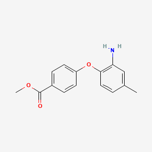 molecular formula C15H15NO3 B3171542 Methyl 4-(2-amino-4-methylphenoxy)benzoate CAS No. 946683-08-5