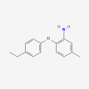 molecular formula C15H17NO B3171550 2-(4-Ethylphenoxy)-5-methylaniline CAS No. 946683-14-3